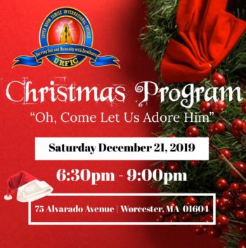 Christmas Program 2019 @ URFIC Sanctuary | Worcester | Massachusetts | United States